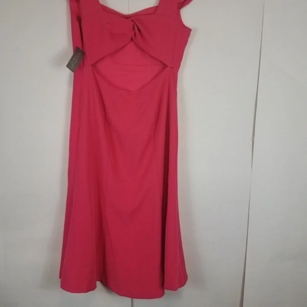 Eva Mendes Pink Hoda Flare Dress Size 0 NWT